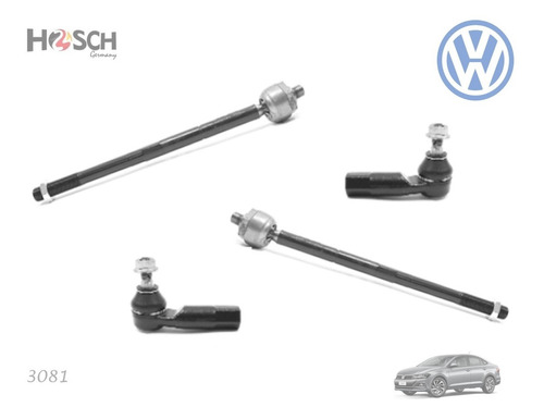 Kit Bieletas Terminales Tornillo Goma Vw Virtus 20-21 T-cros Foto 2