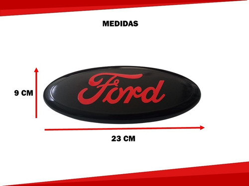 Emblema Para Tapa De Caja Rojo Con Negro  Ford Ranger 23 Cm Foto 4
