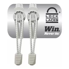 Cadarço De Elástico Não Amarre Seu Tênis Lock Laces - Branco