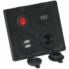 Tablero Con Toma 12 Volt Voltimetro Y Usb Lancha Nautica