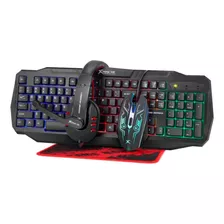 Combo Marvo Gamer Cm-406 Teclado + Mouse + Headset + Pad Usb