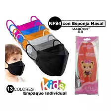 20 Pzas Cubrebocas Kf94 Infantil 5 Capas / Para Niños