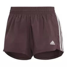 Shorts Malha Pacer 3-stripes - Vermelho adidas Ib8703