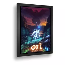 Quadro Emoldurado Poste Ori And The Blind Forest Fada A3