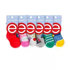 Pack De 3 Medias Elemento Bebe Talle 0 Media Caña Calzado 17