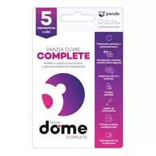 Panda Dome Complete 2024 Para 5 Dispo - 1 Año - Antivirus