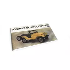 Manual Do Proprietário Jeep Ford + Adesivo Brinde