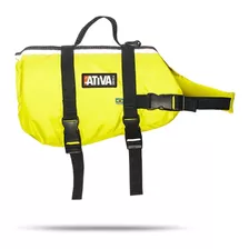 Colete Salva-vidas Para Animais Ativa Pet Vest Amarelo Tamanho P