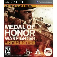 Jogo Medal Of Honor Limited Edition Beta Battlefield 4 Ps3