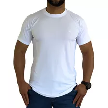Camisa Camiseta Longline Casual Masculina Malha Canelada 