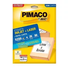 Etiqueta Pimaco Inkjet+laser Branca Carta 6286