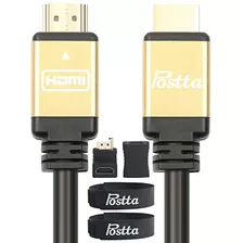 Cable Hdmi De 25 Pies Postta Ultra Hdmi 2.0v Cable Con 2 Pie