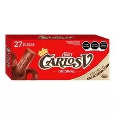 Chocolate Carlos V Caja Con 27 Piezas De 18 G C/u