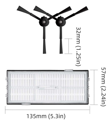 Para Cepillo Lateral Principal Roborock S8/s8 Plus Roller, F Foto 6