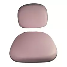 Conj Assento Encosto Rosa Cadeira Secretária Corino/courvin
