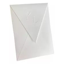 Kit 50 Envelopes Bico Com Relevo Personalizado