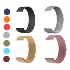 Pulseira Aço Milanese Para Apple Watch 1/2/3/4/5/6/7/8/9/se Cor Preta 42 Ao 49mm