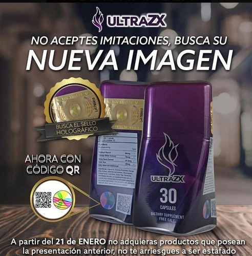 Quemador De Grasa Ultra Zx Morado - 100% Original - Ultrazx