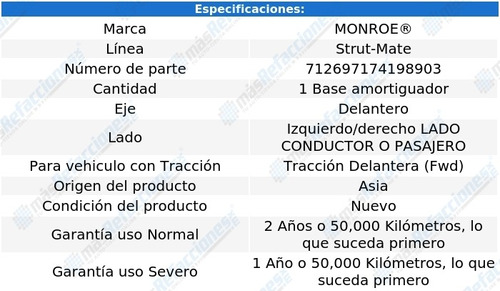 Base Amortiguador Izquierda O Derecha Del 9-3 03-11 Foto 3