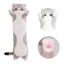 Almofada Gato Pelúcia Travesseiro Macio Gatinho Bebê 70cm