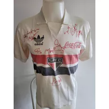 Camisa Autografada Do Time São Paulo Relíquia