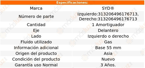 (1) Amortiguador Del Gas Der O Izq Caddy Volkswagen 14/20 Foto 2