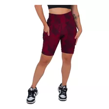 Kit 2 Bermudas Com Bolso Porta Celular Degrade Moda Fitness