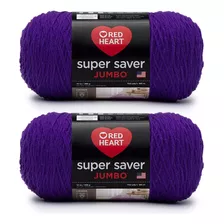 Ovillo Gigante Red Heart Super Saver, Paquete De 2, Amatista