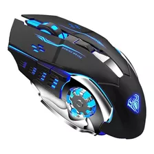 Mouse Inalambrico 2.4g 6 Botones Y Con Luz Led-y825