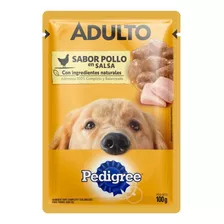 Pouch Pedigree Adulto Pollo En Salsa 100 Grs X 12 Unidades