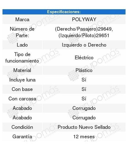 Espejo Electrico Ford F-150 2009 2010 2011 2012 2013 Foto 2