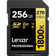 Tarjeta De Memoria Lexar Professional De 256 Gb, 1800x Uhs-i