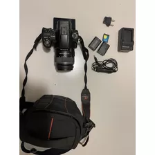 Camera Profissional Sony Slt-a55v Lente 18-55 Mm Digital 
