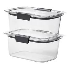 Set X2 Contenedor Plástico C/ Traba 757ml Libre Bpa