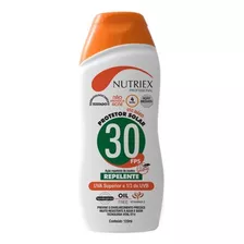 Protetor Solar Fps 30 Com Repelente 120 Ml Bisnaga Nutriex