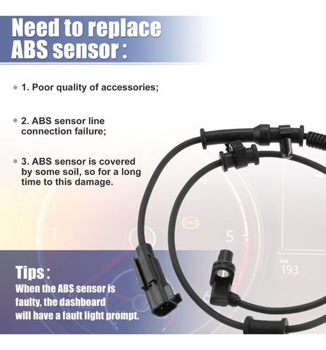 Sensor Abs Frontal Para Ram 1500 11-12 Compatible Con Dodge Foto 3