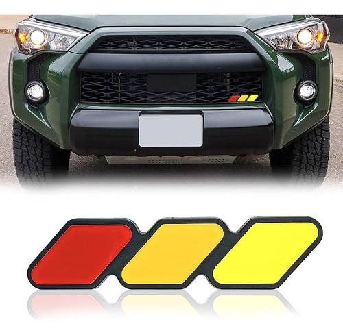 Emblema Tricolor Parrilla Toyota Trd Tacoma Hilux Rav4 Fj  Foto 9