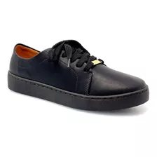 Tenis Piso Casual Dama 1214205 Vizzano Negro 