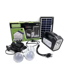 Kit Solar Emergencia Camping 220v Ampolletas 36hrs / Gd-8