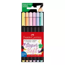 Marcadores Pastel Faber Castell Super Soft Punta Pincel X6