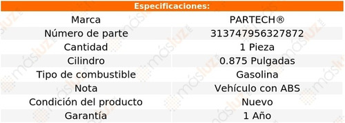 1- Bomba Frenos Dodge Stratus 2.4l 4 Cil 1998/2000 Partech Foto 3