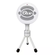 Micrófono Blue Snowball Ice Condensador Cardioide Color Blanco