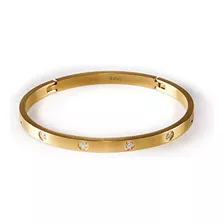 Brazalete - B.tiff Rose-yellow Gold Plated Stainless Steel 8