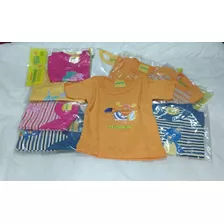 Remera Bebe Algodón Manga Corta V/modelos Pack 30 Prendas