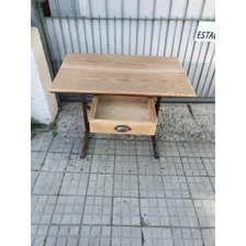 Mesa Escritorio Antiguo De Pinotea Hierro Consulte90x56.77a