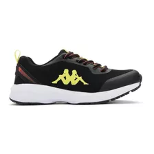 Zapatilla Teens Logo Glinch Black Green Lime