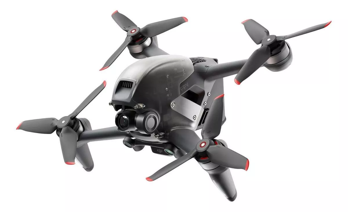 Drone Dji Fpv Combo Drdji021 Fly More Combo Com Câmera 4k Void Grey 5.8ghz 3 Baterias