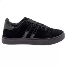 Tenis Feminino Fxb Casual Conforto Macio Leve Preto Na04