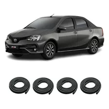 Toyota Etios 4p 2017/22 Burletes Puertas Delanteras Traseras