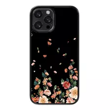 Funda Para Celular Flores Moda Colores Fondo Negro